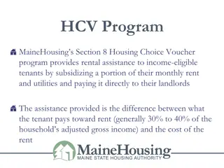 MaineHousing Section 8 Program: Rental Assistance Details