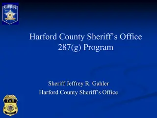 Overview of Harford County 287(g) Program and Implementation