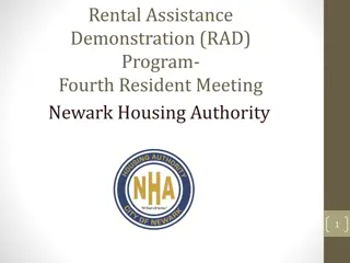 Rental Assistance Demonstration (RAD) Program Overview for Newark Housing Authority