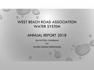 West Beach Road Association Water System Annual Report 2018 Summary