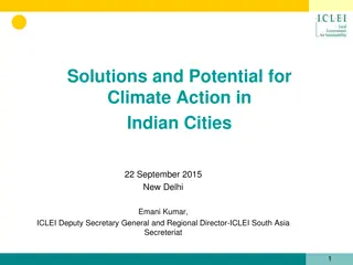 Advancing Local Sustainability: ICLEI's Impact on Indian Cities