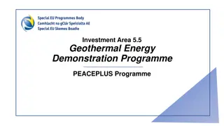 Geothermal Energy Demonstration Programme - Promoting Sustainable Energy Solutions