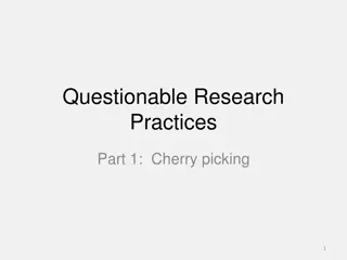 Cherry-Picking in Research: Practices and Consequences