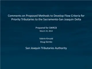 Evaluation of Flow Criteria Development for Sacramento-San Joaquin Delta Tributaries