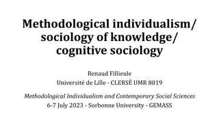 Exploring Methodological Individualism in Sociology of Knowledge