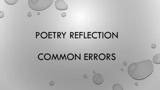 Mastering Common Errors in Poetry Analysis and MLA Formatting