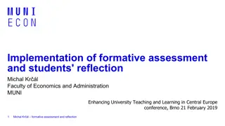 Enhancing University Teaching through Formative Assessment and Students' Reflection