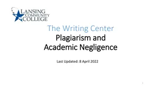 Plagiarism and Academic Negligence in Academic Writing