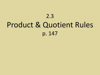 Calculus Derivatives and Rules