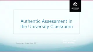 Enhancing Student Learning Through Authentic Assessment in University Settings