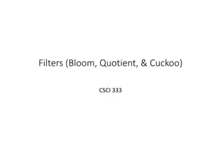 Bloom and Quotient Filters in CSCI 333