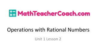 Understanding Operations with Rational Numbers