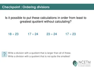 Division & Fractions