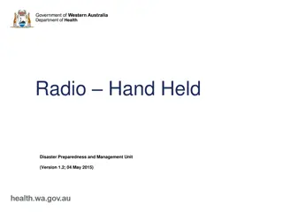 Radio Hand Held Disaster Preparedness and Management Unit