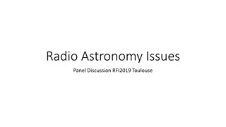 Panel Discussion on Radio Astronomy Issues at RFI2019 in Toulouse