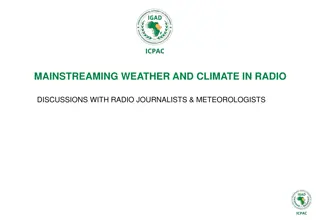 Mainstreaming Weather and Climate in Radio Discussions