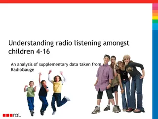 Insights on Children's Radio Listening Habits: An Analysis from RadioGauge