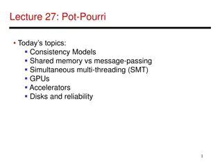 Memory Consistency Models and Communication Paradigms in Computer Systems