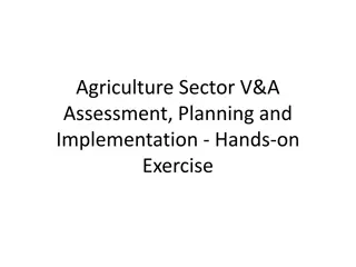 Agriculture Sector V&A Assessment: Hands-on Exercises for Planning and Implementation