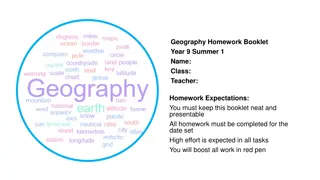 Geography Year 9 Summer Homework Booklet