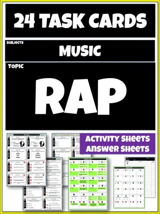 Exploring Rap and Hip Hop Music: Activities and Trivia Cards