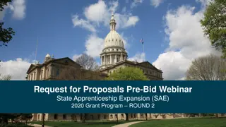 State Apprenticeship Expansion (SAE) 2020 Grant Program Round 2 Pre-Bid Webinar