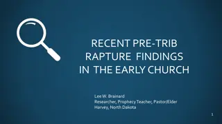 Insights into Early Church Views on Pre-Tribulation Rapture