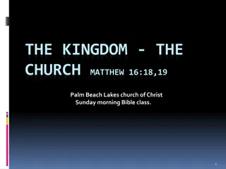 The Kingdom and the Church in Biblical Context