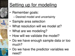 Essential Steps for Setting up a Modeling Study