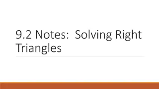 Solving Right Triangles Notes