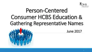 Person-Centered HCBS Education & Gathering Representative Names June 2017