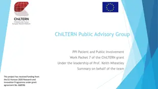 ChiLTERN Public Advisory Group Involvement Summary