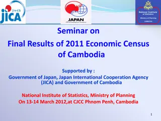 Final Results of 2011 Economic Census of Cambodia Seminar