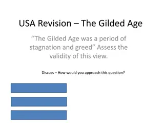 Examination of the Gilded Age in the USA