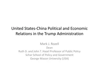 US-China Relations in the Trump Administration: Unilateral Presidential Actions and Congressional Dynamics