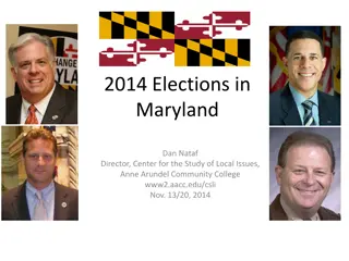 Analysis of 2014 Elections in Maryland