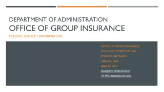 Group Insurance Benefits Package and Costs Overview