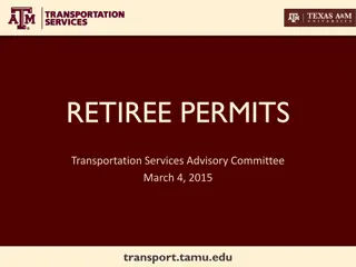 Retiree Parking Permit Policies in Universities