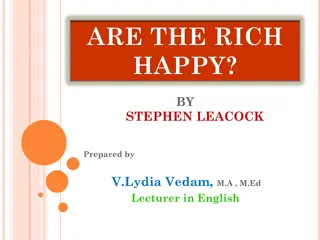 The Trials of the Rich: An Insightful Analysis by Stephen Leacock