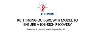 Rethinking Growth Models for Job-Rich Recovery: Insights from Montepulciano