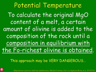 Olivine Equilibrium in Calculating Original Magma Composition