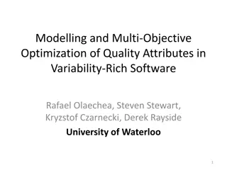 Modelling and Optimization of Quality Attributes in Software Variability