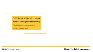 COVID-19 Update in Herefordshire: Weekly Intelligence Summary (16th December 2020)