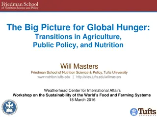 The Changing Landscape of Global Hunger: Agriculture, Policy, and Nutrition Transitions