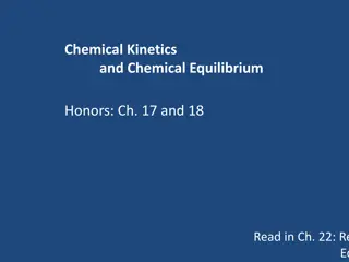 Chemical Kinetics and Equilibrium in Reactions