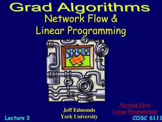 Network Flow and Linear Programming in Optimization Problems