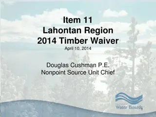 Timber Waiver Renewal Process Overview