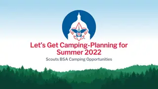 Summer 2022 Scouts BSA Camping Opportunities in NCAC