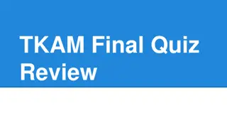 TKAM Final Quiz Review: Characters, True or False, and Answers