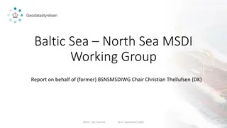 Baltic Sea North Sea MSDI Working Group Report